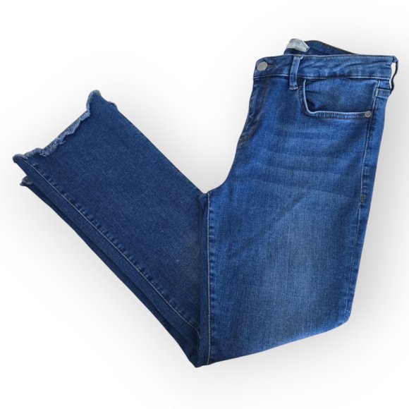 Free People Blue High Rise Straight Leg Jeans 30 - Picture 3 of 10